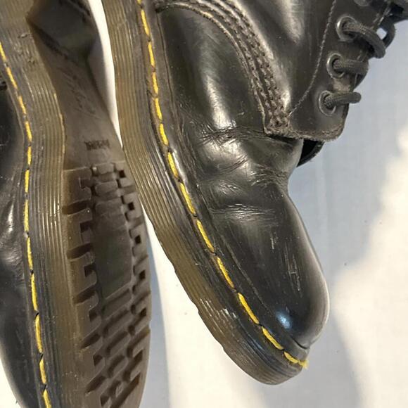 Dr Doc Martens Lace Up‎ Combat Work Slip Resistant Boots Black Leather Men’s 6 main image 14